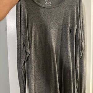 Polo by Ralph Lauren Gray Long Sleeve Tee